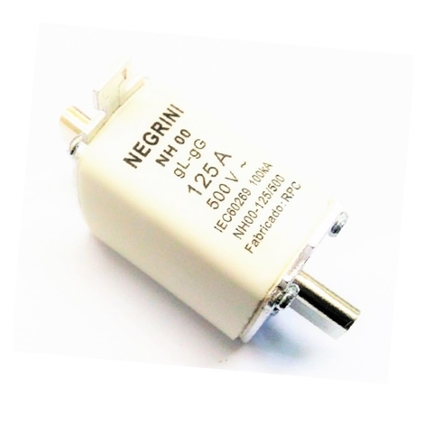Fusível NH-00 gL/gG 125A Ação Retardada 500Vca 100kA