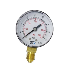 Manômetro Seco Escala 0-240 Psi 0-16 Bar (kgf/cm2)