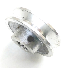 Polia Alumínio 1 Canal Perfil A 80mm Furo 3/4" 19,05mm - Eletrotécnica Vera Cruz
