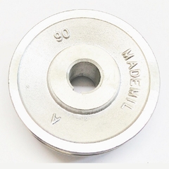 Polia Alumínio 1 Canal Perfil A 90mm Furo 19mm - comprar online