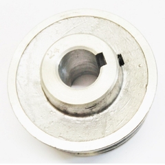 Polia Alumínio 2 Canais Perfil A 90mm Furo 24mm - comprar online