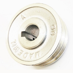 Polia Alumínio 2 Canais Perfil A 90mm Furo 24mm na internet