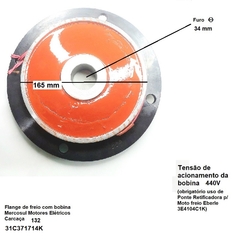 Flange de Freio Carcaça 132 com Bobina 440V 31C371714K na internet