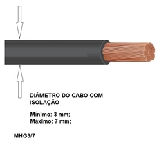 Imagem do Marcador Anilha P/ Cabos MHG3/7 Fundo Amarelo Números