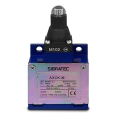 Fim de curso AXCK-M102 Pino c/ Roldana 1NA+1NF Corpo Metálico - comprar online