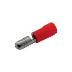 Terminal Pre Isolado Bala Bullet Macho 0,50-1,50 mm² Vermelho - Eletrotécnica Vera Cruz