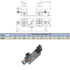 Base para fusível NH-4 Unipolar até 1250A 690Vca - Eletrotécnica Vera Cruz