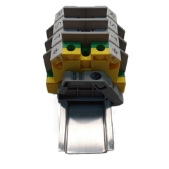 Bloco Conector Passagem Parafuso 10 mm² RST/Terra - Eletrotécnica Vera Cruz