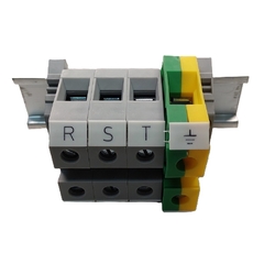Bloco Conector Passagem Parafuso 35 mm² RST/Terra - Eletrotécnica Vera Cruz