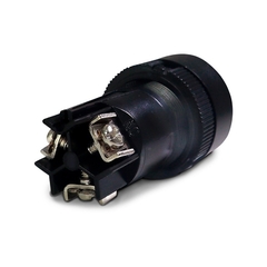 Botão Comando Monobloco 1 Contato Reversível Preto - Eletrotécnica Vera Cruz