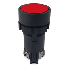 Botão Comando Monobloco 1 Contato Reversível Vermelho