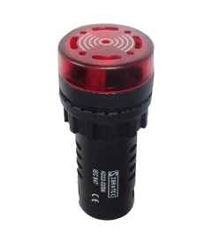 Sinalizador Luminoso e Sonoro Buzzer 24Vca/Vdc - comprar online