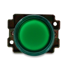 Botão Comando Impulso Iluminado Led 24Vca/Vcc 1NA - Verde Met na internet