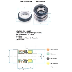 Selo Mecânico 5/8" Tipo-06 Longo Inpacom - comprar online