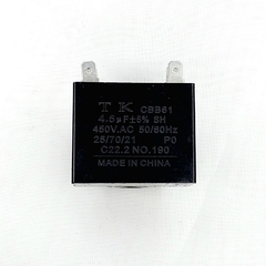 Capacitor Permanente CBB61 4,50 uf 450Vca Faston 10 Peças - comprar online