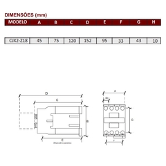 Contator CJX2 18A 1NA Comando em 24Vcc - loja online