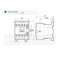 Contator Auxiliar Mini CSA4M 2NA + 2NF Comando 24VCA - loja online