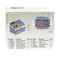 Imagem do Bloco Aferição 3TCs+3TPs 3 Fios CWBAN-3TC-3TP