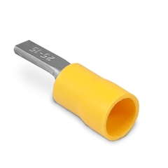 Terminal Pré Isolado Pino Chato DBV 25mm² Amarelo 50 peças - Eletrotécnica Vera Cruz