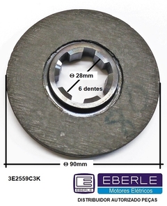 Disco Freio Eberle Carcaça 80 3E2559C3K - loja online