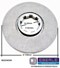 Disco Freio Eberle Carcaça 112 3E2559C6K - loja online