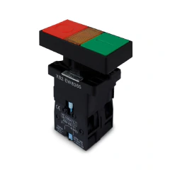 Botão Comando Duplo 1na+1nf com Iluminação Led 220Vca Quadrado na internet