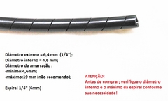 Imagem do Organizador Tubo Espiral 6mm x 20metros - 1/4 x 20metros