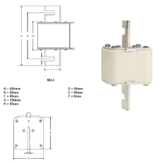 Fusível NH-4 gL/gG 500vca 100ka 800A na internet