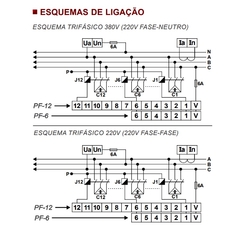 Controlador Fator de Potência Trifásico 220/380V 6 Estágios - loja online