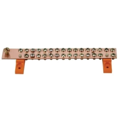 Barramento Cobre 195A 1x1/8x40(P) Neutro ou Terra