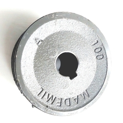 Polia Ferro Fundido 2 Canais Perfil A 100mm Furo 28mm - comprar online