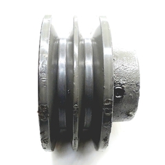 Polia Ferro Fundido 2 Canais Perfil A 90mm Furo 3/4" 19,05mm - Eletrotécnica Vera Cruz