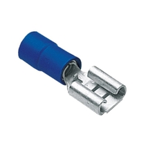 Terminal Pre Isolado Femea 4,8mm 1,50-2,50 mm² Azul 100 Peças