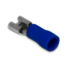 Terminal Pre Isolado Fêmea 6,3mm 1,50-2,50 mm² Azul 100 peças - Eletrotécnica Vera Cruz