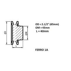 Polia Ferro Fundido 1 Canal Perfil A 65mm Furo 3/4" 19,05mm na internet