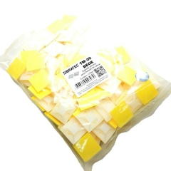 Fixador Auto Adesivo 27x27 mm Branco 100 peças - Eletrotécnica Vera Cruz