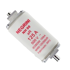 Fusível NH-00 aR 125A Ultra Rápido 500Vca 100kA