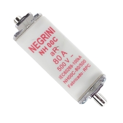 Fusível NH-00c aR 80A Ultra Rápido 500Vca 100kA