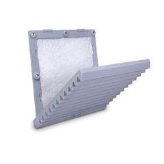 Veneziana 148x148mm c/ Filtro p/ Micro Ventilador 120x120mm - loja online