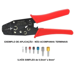 Alicate Crimpar Terminal Tubular 0,50-6 mm² HS-05WF