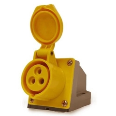 Tomada Sobrepor IP44 32A 2p+t 110/130Vca Amarelo 4h TSS-3204 - comprar online