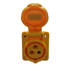 Tomada Embutir IP44 32A 2p+t 110/130Vca Amarela 4h TES-3244 na internet