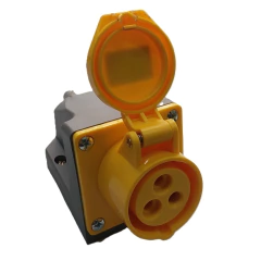 Imagem do Tomada Sobrepor IP44 16A 2p+t 110/130Vca Amarelo 4h TSS-3004