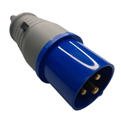 Plugue IP44 32A 2P+T 220/240Vca Azul 6h PLS-3276 - comprar online