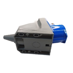Tomada Sobrepor IP44 16A 3p+t 220/240Vca Azul 9h TSS-4009 - Eletrotécnica Vera Cruz