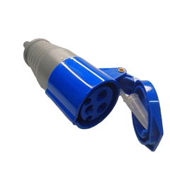 Acoplador IP44 16A 2p+t 220/240Vca Azul 6h ACS-3056 - Eletrotécnica Vera Cruz