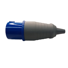 Plugue IP44 32A 2P+T 220/240Vca Azul 6h PLS-3276 - Eletrotécnica Vera Cruz