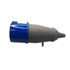 Plugue IP44 32A 3P+T 220/240Vca Azul 9h PLS-4279 - Eletrotécnica Vera Cruz
