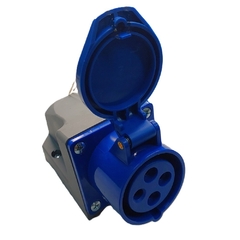 Tomada Sobrepor IP44 16A 3p+t 220/240Vca Azul 9h TSS-4009 - comprar online
