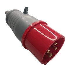 Plugue IP44 16A 3p+t 380/440Vca Vermelho 6h PLS-4076 - comprar online